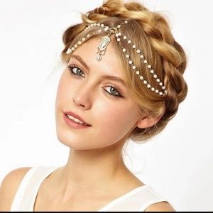 Festival headpiece faux pearls